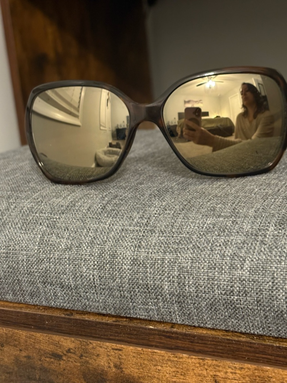 Classic Women’s Brown Polarized Oversized Oakley Sunglasses